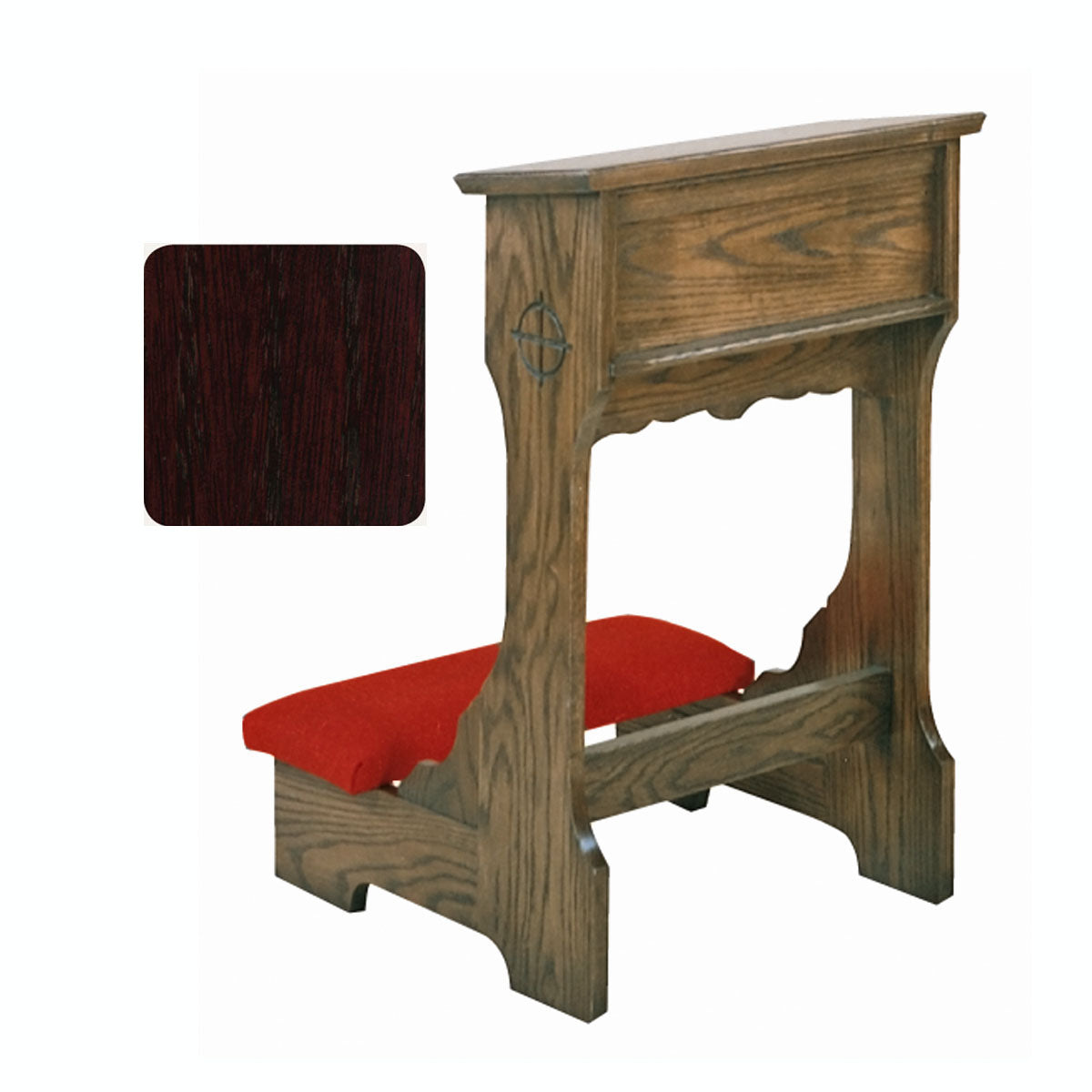 Mahogany Prie Dieu (Kneeler) with Shelf no. 58
